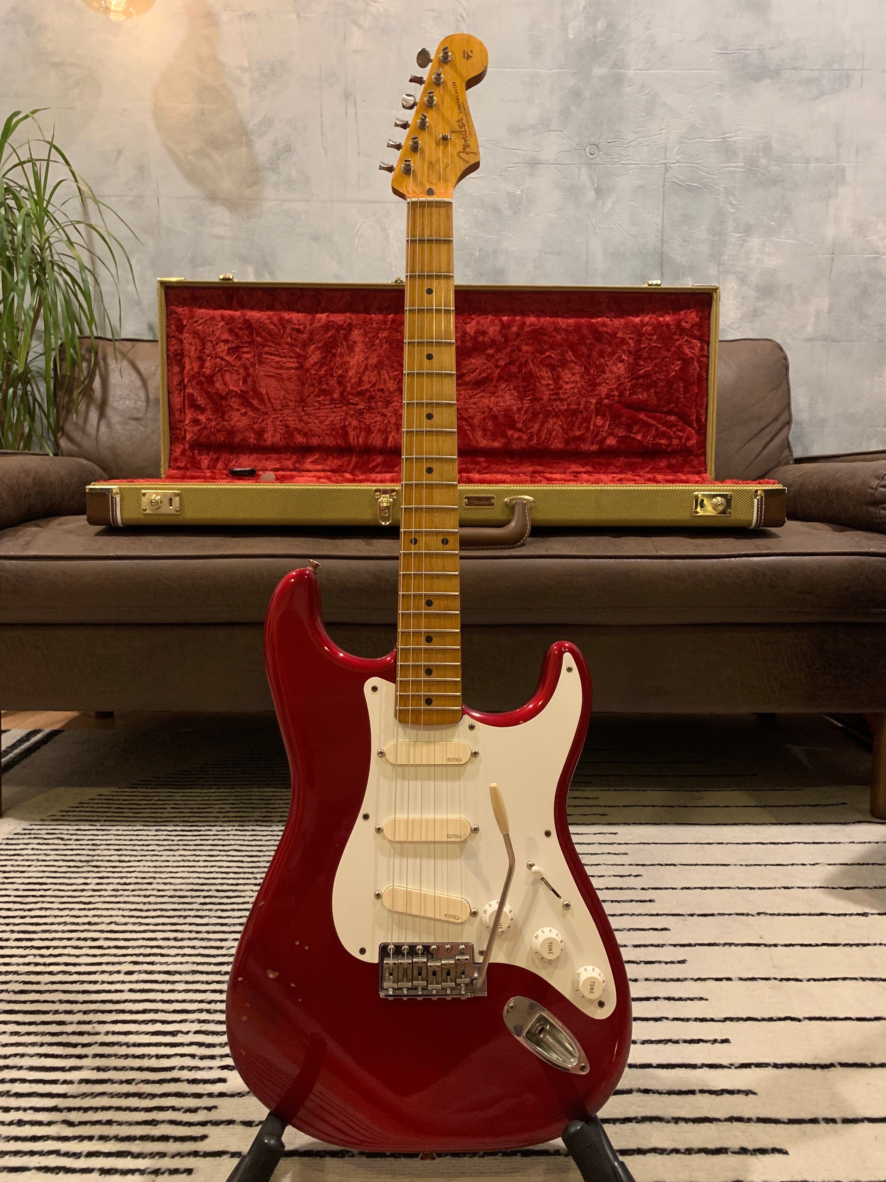 Glas Custom Dave Gilmour Fender Stratocaster Candy Apple Red 8.2LB