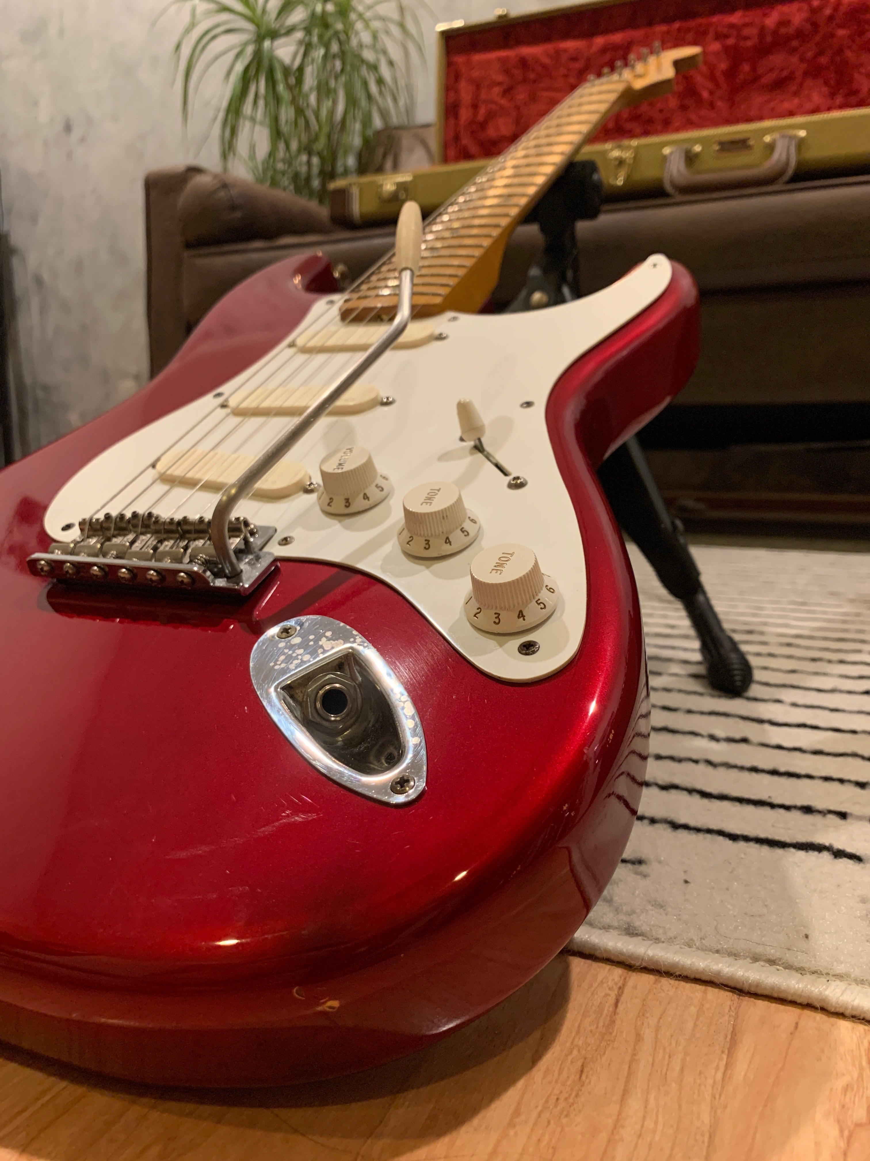 Glas Custom Dave Gilmour Fender Stratocaster Candy Apple Red 8.2LB